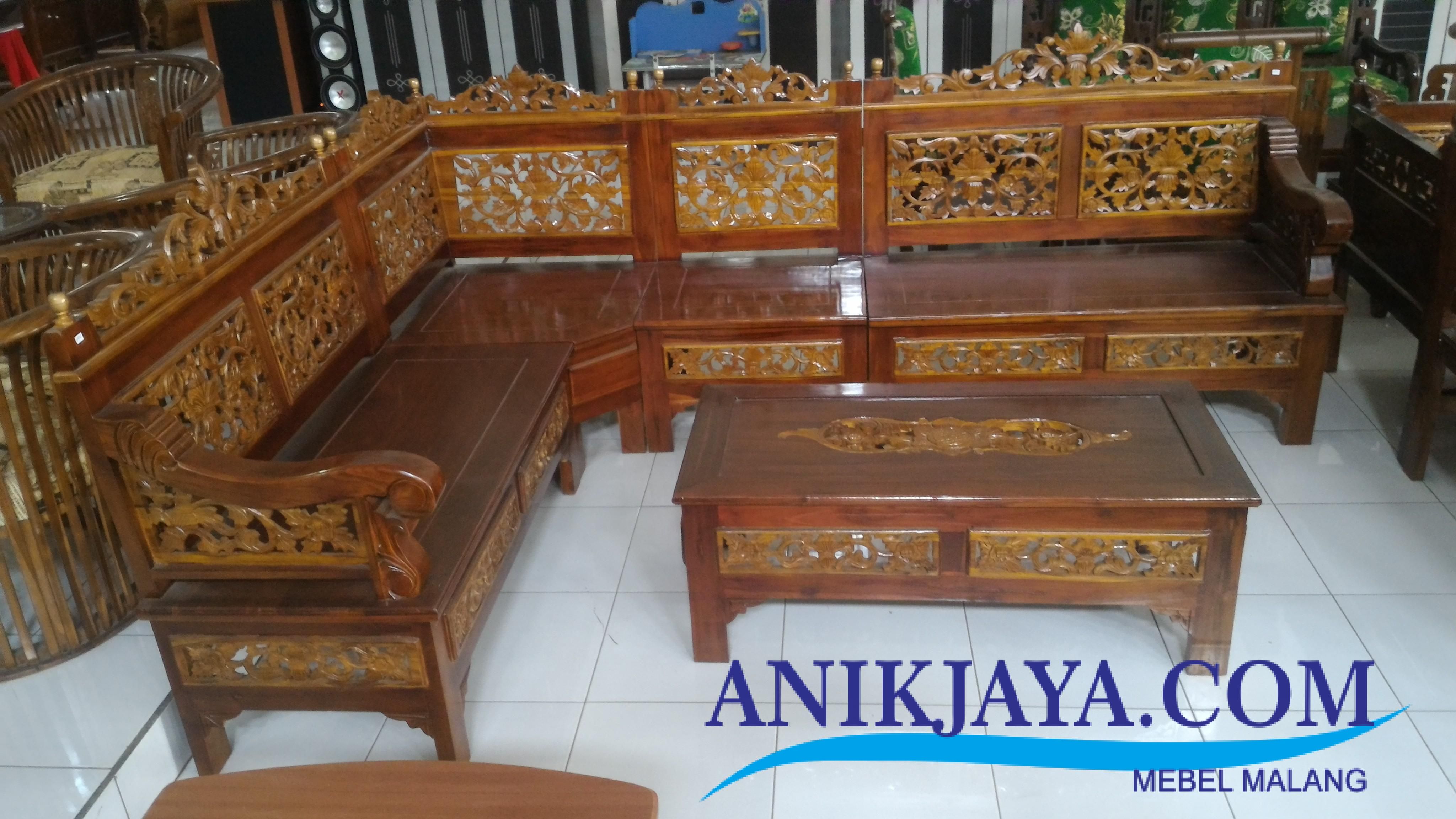  Kursi  Kayu Jati Ukir  Jepara L Set Desain Ukir  Klasik 