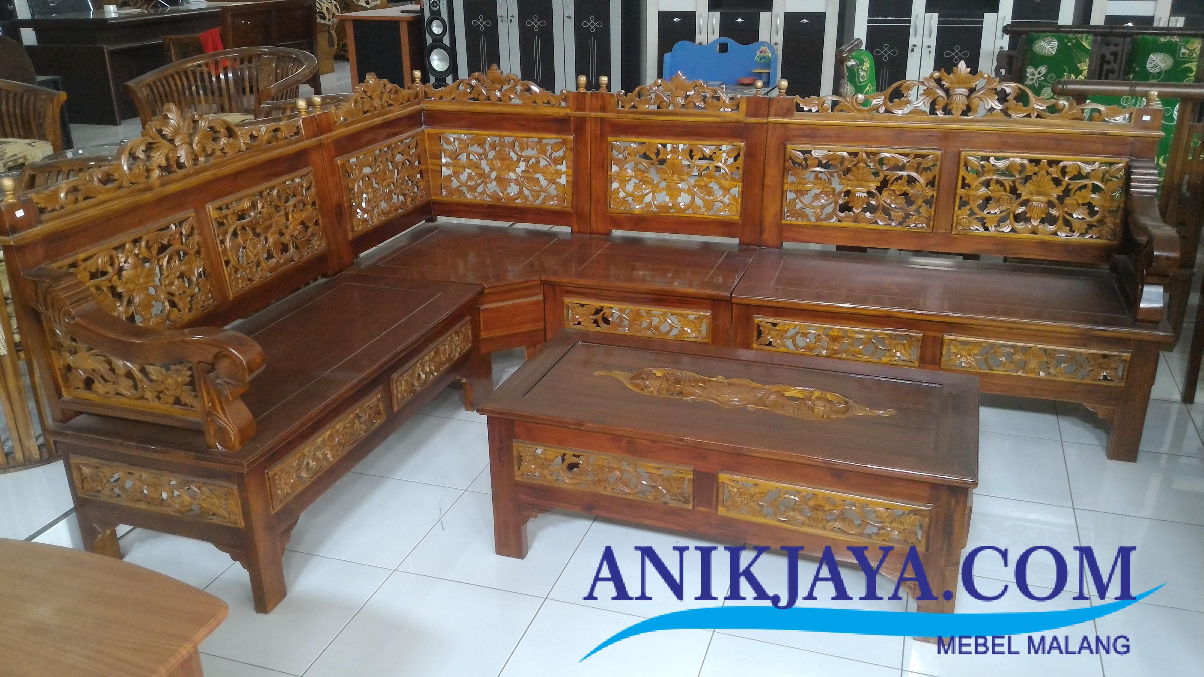  Kursi  Kayu Jati  Ukir  Jepara  L Set Desain Ukir  Klasik 