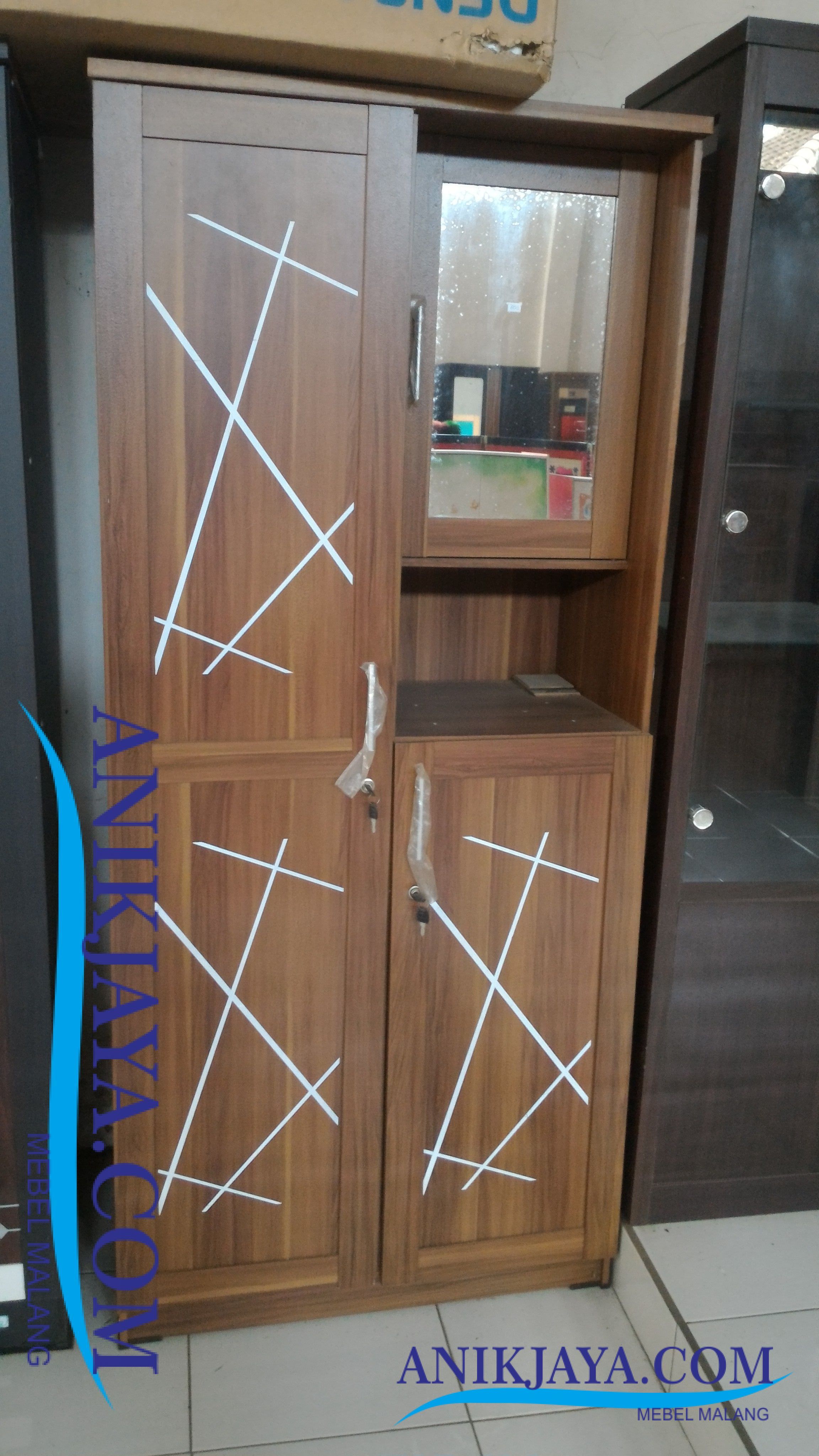  Lemari  Hardboard Pintu  2  Macam Varian Mebel Anik Jaya Malang