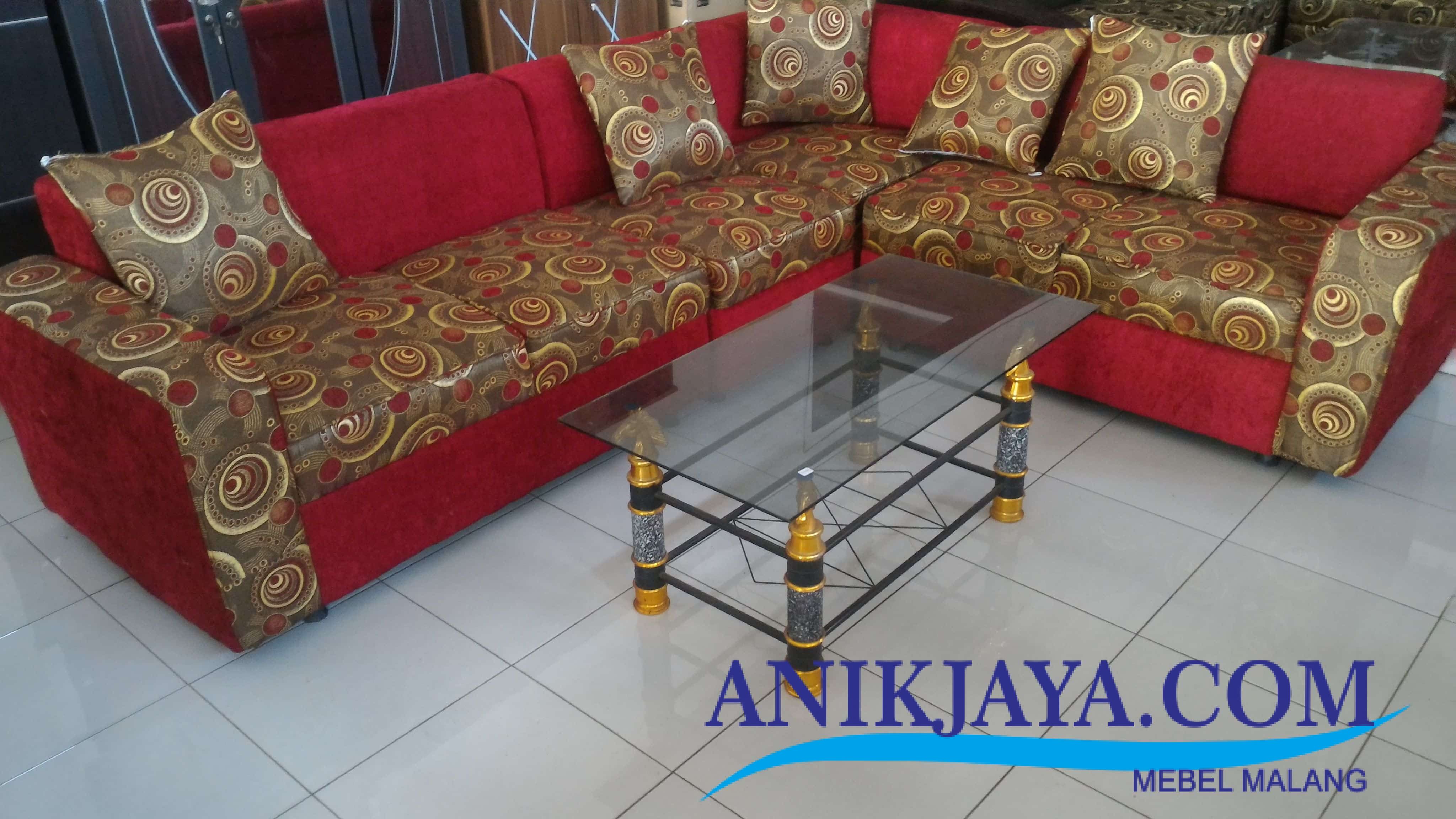 Kursi Sofa Pojok Minimalis  Set Mebel Anik Jaya Malang 